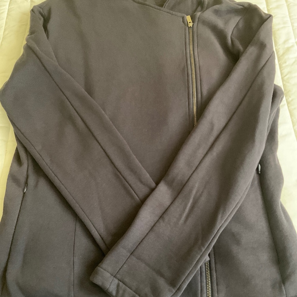 Saint and Sophia Biker Jacket Navy Size 12